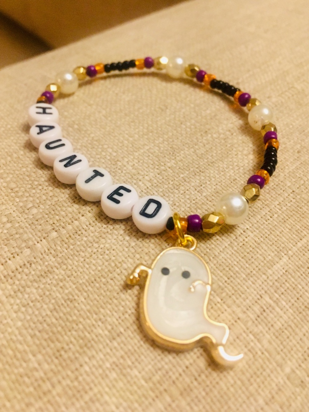 Handmade Halloween Haunted Friendship Charm Bracelet for Adults and Kids